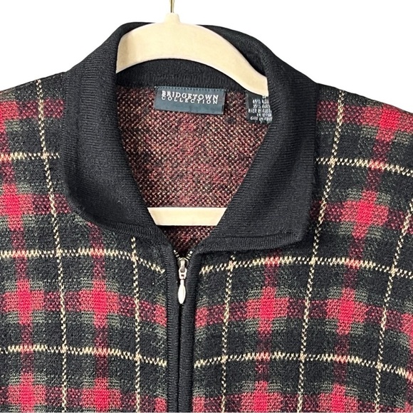 Bridgetown Collection Tartan Blazer Jacket Women's Size Small Wool Blend Zip Up - Picture 3 of 8